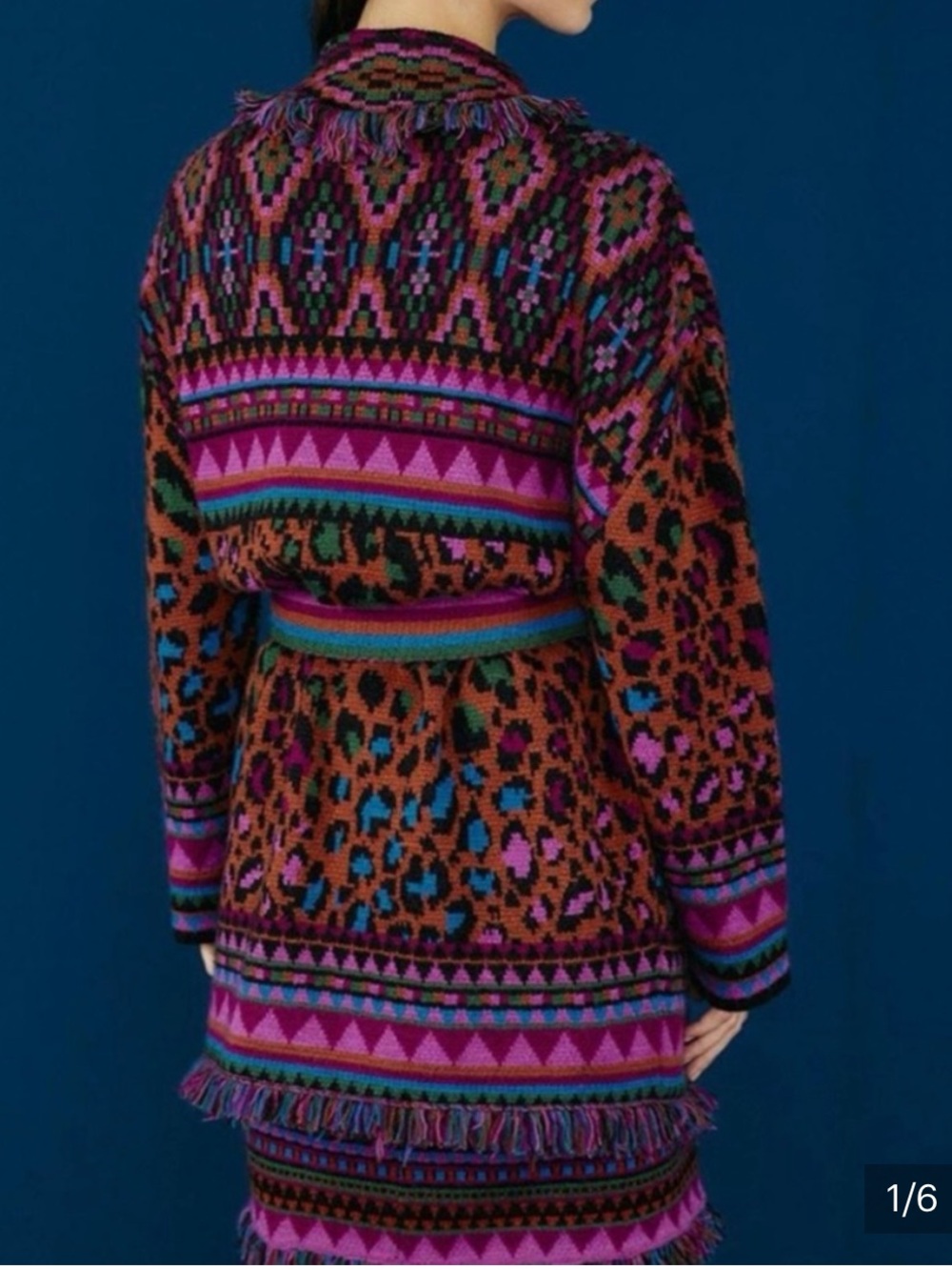 Farm Rio Ainika Tapestry Cardigan Sz. L - Picture 7 of 9